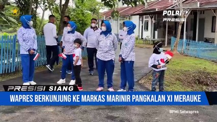 Wapres Berkunjung Ke Markas Marinir Pangkalan XI Merauke