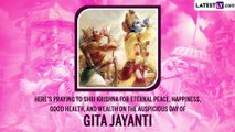 Happy Gita Jayanti 2022 Greetings and Messages for Celebrating the Birth of Bhagavad Gita