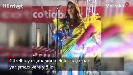 Güzellik yarışmasında elektrik çarptı: Resmen şarj oldum