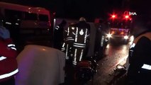 Kartal'da servis minibüsü kamyonetle çarpıştı; 1 ölü, 2 yaralı
