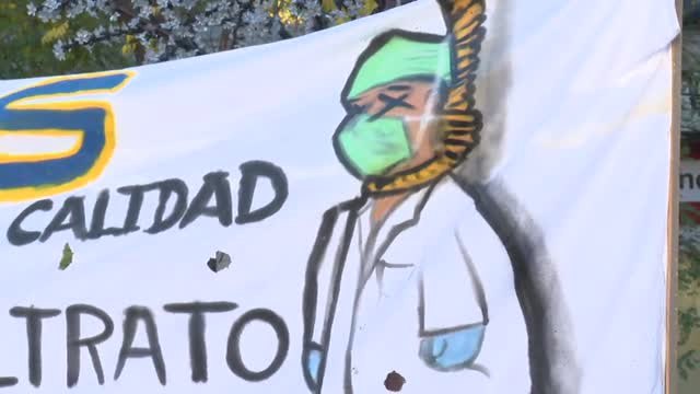 Nuevas protestas en Madrid cuando se cumplen 10 días de la huelga de médicos
