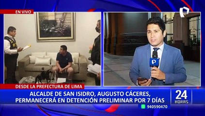 Alcalde de San Isidro cumplirá detención preliminar por siete días