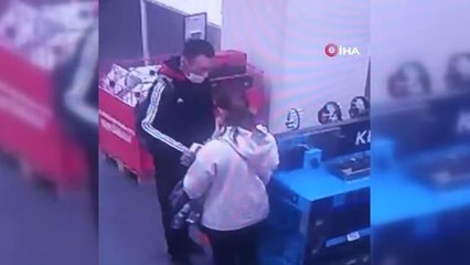 AVM'de alüminyum folyolu torbayla hırsızlık: Kadın hırsız x-ray cihazına yakalandı