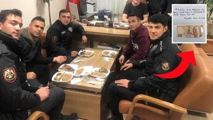 Düzce'deki deprem için kente giden polisler, dönerken para ve not bıraktı! Nedeni çok duygusal