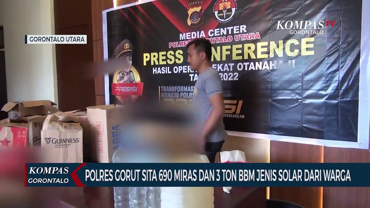 Polres Gorut Sita 690 Miras dan 3 Ton BBM Jenis Solar Dari Warga