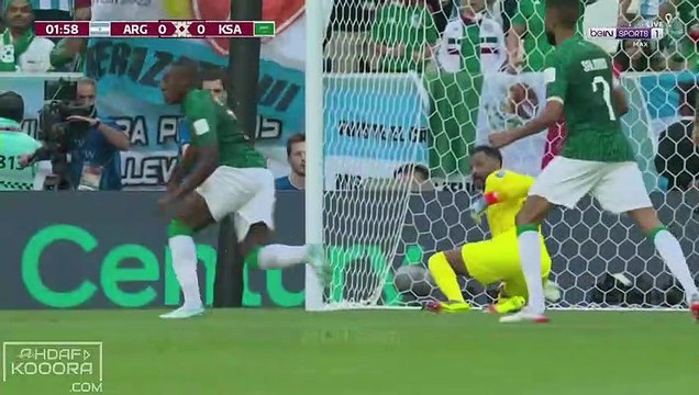 الشوط الاول مباراة السعودية والارجنتين كأس العالم 2022 في قطر