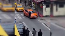 İstanbul trafiğinde akıl almaz görüntü! Kendini araçların üzerine attı