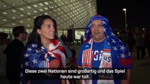 Fans der USA und des Iran feiern gemeinsam bei WM