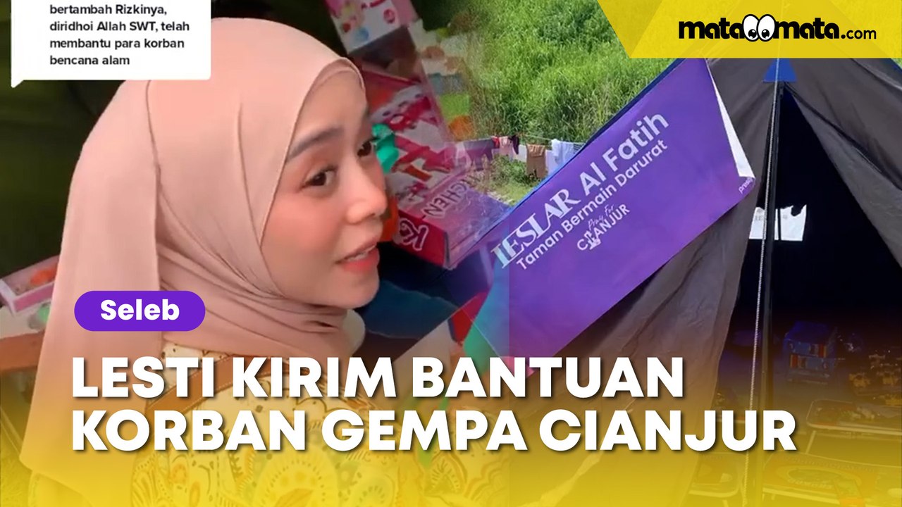 Lesti Kejora dan Rizky Billar Kirim Bantuan buat Korban Gempa Cianjur, Tulisan di Tenda Jadi Sorotan