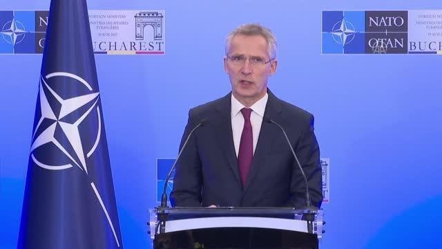 NATO Dışişleri Bakanları Toplantısı sona erdi - NATO Genel Sekreteri Stoltenberg (2)
