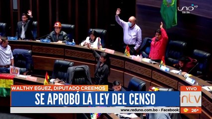 "La lucha cruceña enfrentó al Gobierno y logró un censo para Bolivia" enfatizó Walthy Eguez, diputado de 'Creemos'