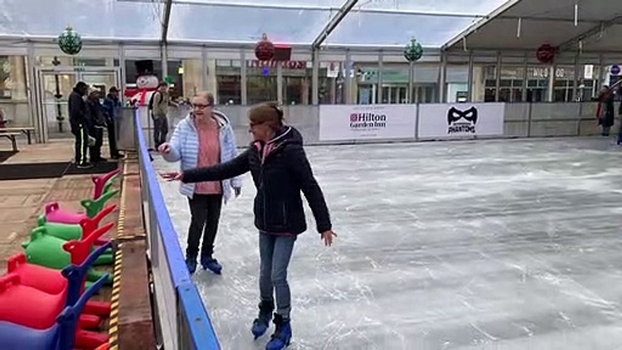 The Cathedral Square ice rink opens