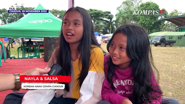 Cerita Anak-anak Korban Gempa Cianjur Rindu Rumah Mereka