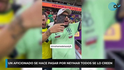 Un aficionado se hace pasar por Neymar todos se lo creen