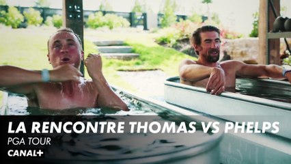 Justin Thomas et Michael Phelps : La rencontre