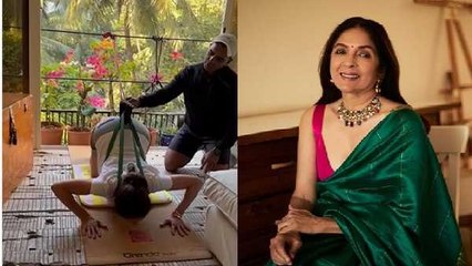 63 की उम्र में जमीन पर लेटकर नीना गुप्ता ने किया ऐसा काम, वीडियो देख उड़ गए सबके होश