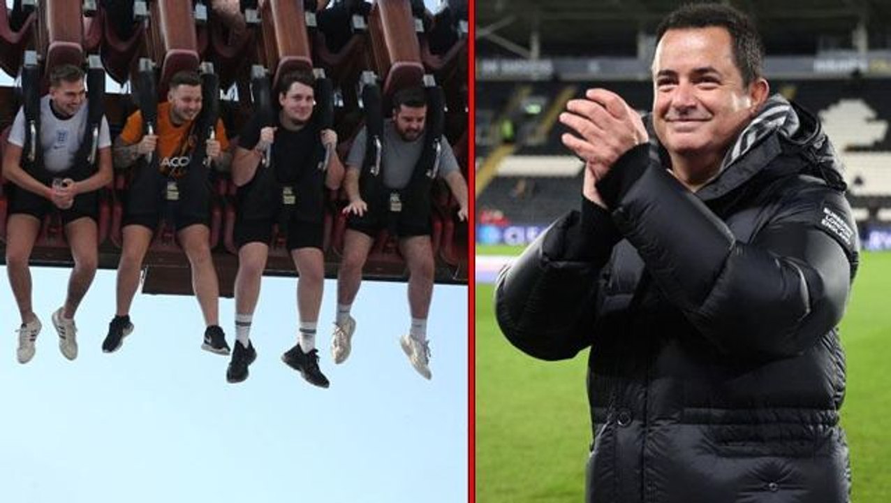 Acun Ilıcalı, Türkiye'ye tatile getirdiği Hull City taraftarlarına bir sürpriz daha! Tema parkta doyasıya eğlendiler