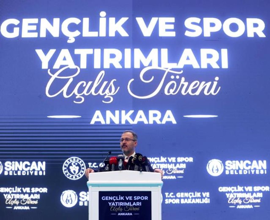 Bakan Kasapoğlu: "Ankara'da 20 yıl önce 30 olan spor tesisi sayısı bugün 150'ye yaklaşmış durumda"