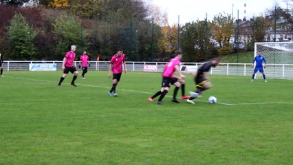 Aniche - Roubaix, le numéro de Sofian Bekkouche se débarrassant de quatre défenseurs puis centrant dans la surface