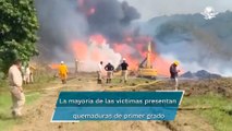 Sube a 19 la cifra de heridos por explosión en ducto en Agua Dulce, Veracruz