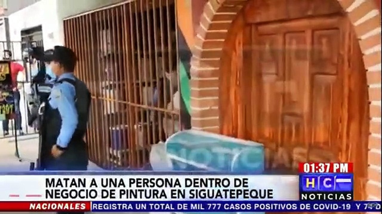 Matan a empleado de un negocio de pinturas en Siguatepeque