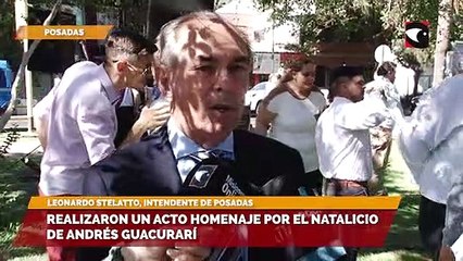 Realizaron un acto homenaje por el natalicio de Andrés Guacurarí