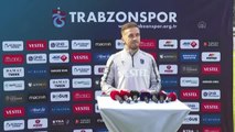 Trabzonsporlu futbolcu Edin Visca, basın mensuplarının soruları cevapladı
