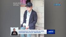 Nagpanggap na recruiter ng mga gustong mag-pulis, arestado | Saksi