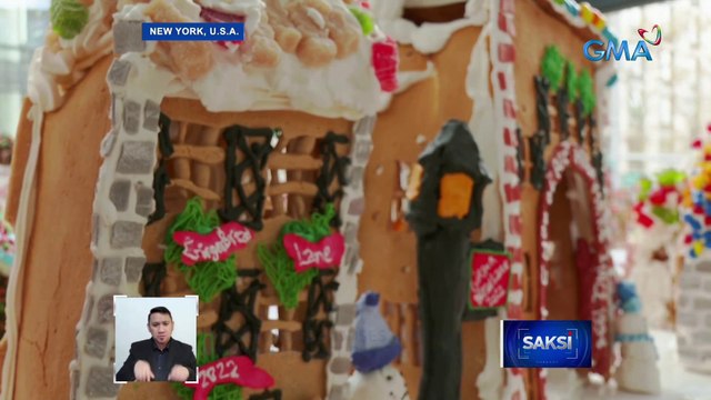 Gingerbread lane, puno ng katakam-takam na houses, candies at figures | Saksi