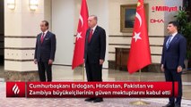 Cumhurbaşkanı Erdoğan güven mektuplarını kabul etti