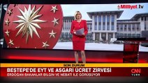 Beştepe'de EYT ve asgari ücret zirvesi! Cumhurbaşkanı Erdoğan iki bakanı kabul etti