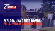 Explota una carta bomba en la embajada de Ucrania