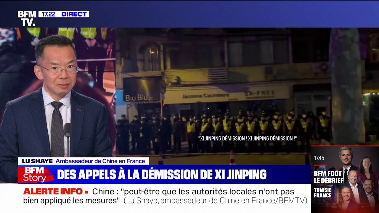 L'ambassadeur de Chine en France accuse "des forces étrangères" de "politiser" la contestation contre Xi Jinping