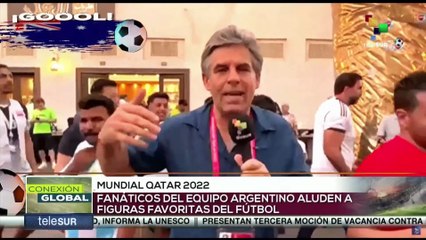 Aficionados argentinos continúan celebrando en las calles de Qatar