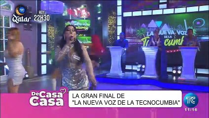 Show de Fabiana en la final de 'La nueva voz de la Tecnocumbia'