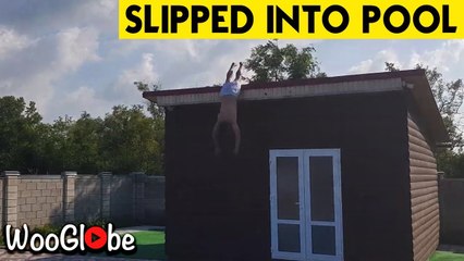 Slipped into the Pool From 10ft || WooGlobe