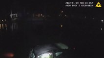 Angustioso rescate a una mujer atrapada en su coche mientras se hunde