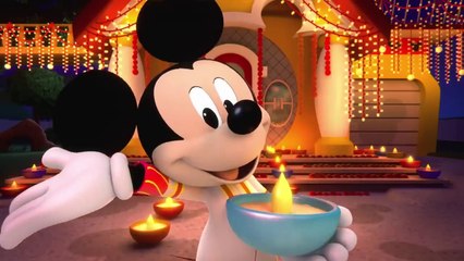 Celebrate Diwali Festival of Lights Holiday w- Fireworks | Mickey Cartoon for kids