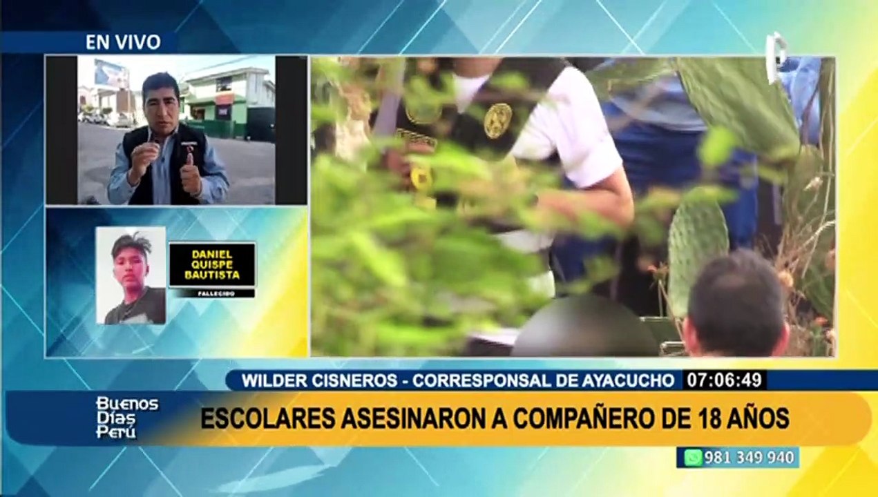 Macabro crimen en Ayacucho: Continúan investigaciones por escolares que asesinaron a su compañero