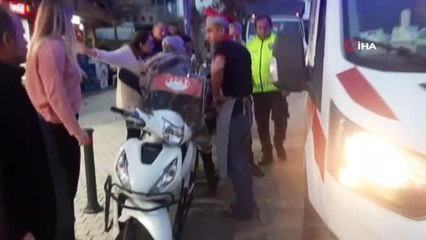 Edirne'de motosikletten düşen kurye yaralandı