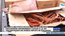 ¡PELIGRO! Descubren cargamento de explosivos en bodega de la SIT