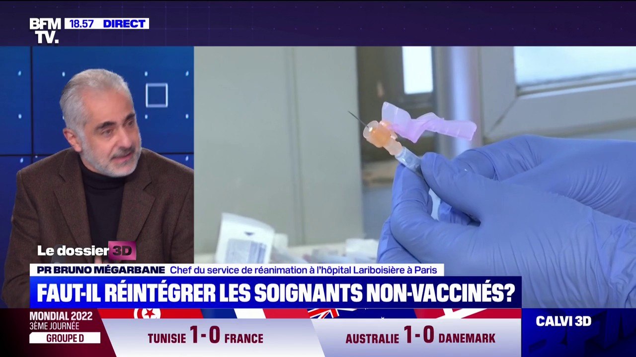 Faut-il réintégrer les soignants non vaccinés? Pour le Pr Bruno Mégarbane, "il faut tourner la page"