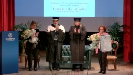 Dall'Università eCampus una laurea honoris causa a Lella Golfo