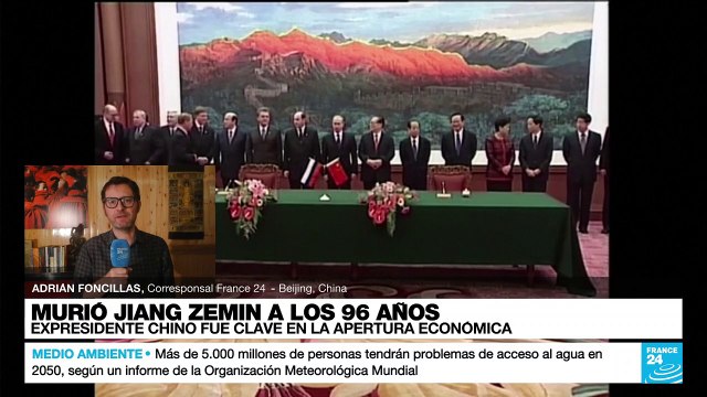 Informe desde Beijing: expresidente chino Jiang Zemin fallece a los 96 años