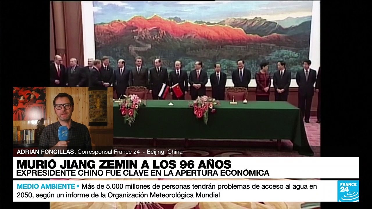 Informe desde Beijing: expresidente chino Jiang Zemin fallece a los 96 años