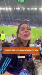 Tini en el partido de Argentina Polonia