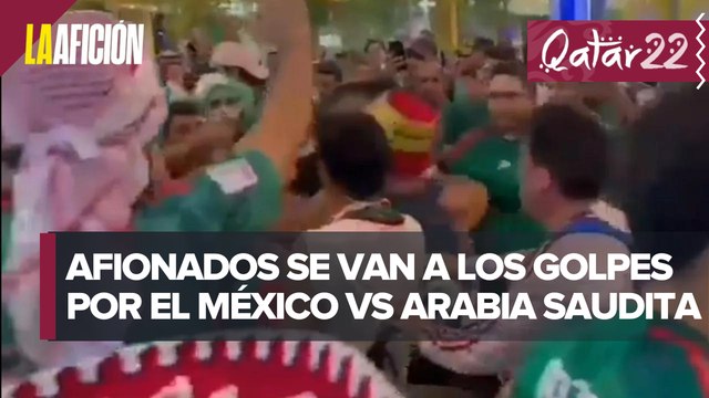 Se registra riña entre aficionados mexicanos y de Arabia Saudita