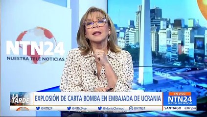 Serafín Giraldo, inspector de la Policía en Madrid, habló con La Tarde de NTN24 sobre la carta bomba enviada a la embajada de Ucrania en Madrid.