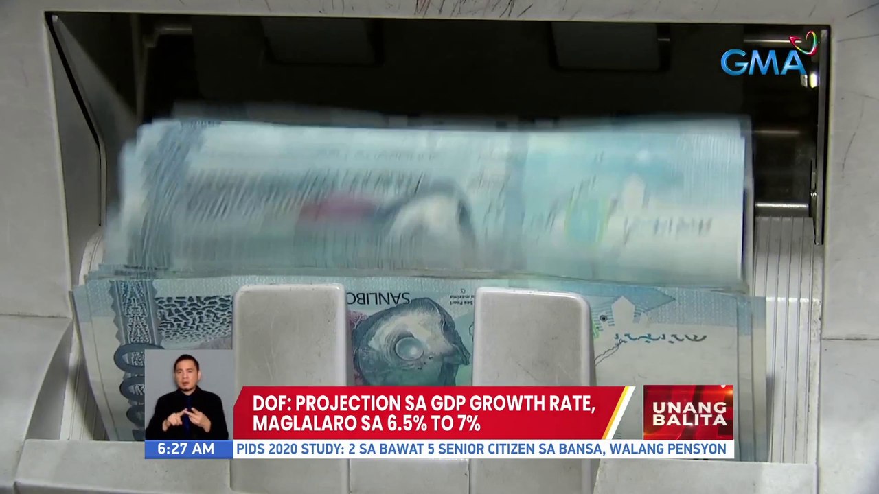 DOF: Projection sa GDP growth rate, maglalaro sa 6.5% to 7% | UB
