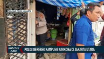 Lima  Pengguna Narkoba Ditangkap saat Polisi Gerebek Kampung Narkoba di Tanjung Priok!